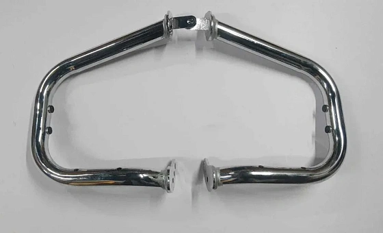 Дуги, верхняя защита двигателя, без ПТФ, хром