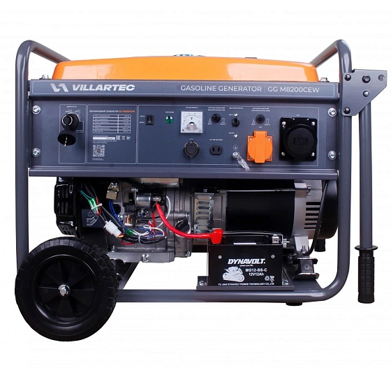 Генератор бензиновый Villartec GGM8200СEW, 7,0/7,5 кВт (вольтметр) Генератор бензиновый Villartec GGM8200СEW, 7,0/7,5 кВт (вольтметр)