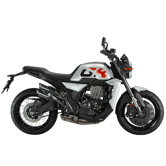 Мотоцикл Zontes ZT350-GK серебристый/оранжевый Мотоцикл Zontes ZT350-GK серебристый/оранжевый