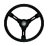Рулевое колесо RIVIERA черный обод и спицы д. 350 мм