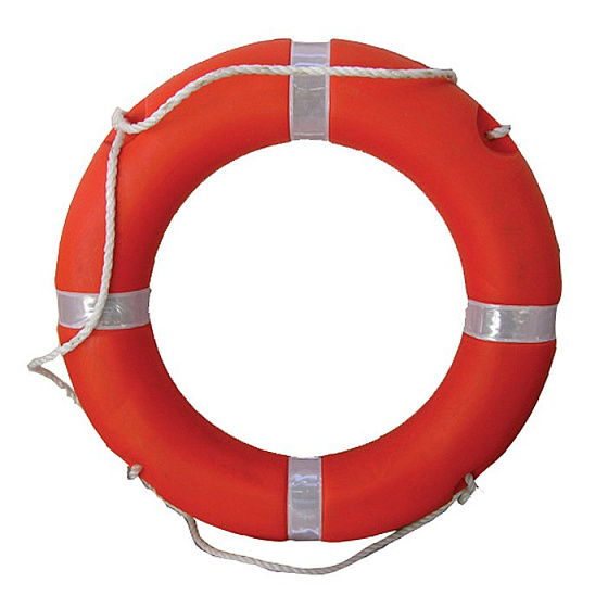 Круг спасательный оранжевый 75х44 см