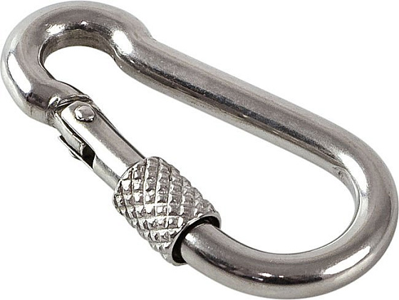 Карабин пожарный с фиксирующей гайкой 4х40 мм Карабин пожарный с фиксирующей гайкой 4х40 мм