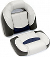 Сиденье мягкое Bass Boat Seat, серо-черное