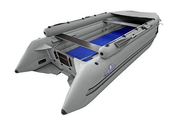 Лодка ПВХ Выдра Шерпа Эверест 470 Jet серый