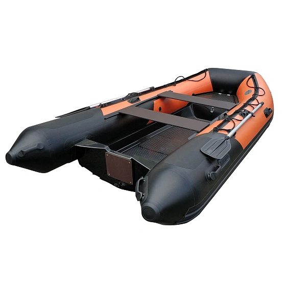 Лодка RIB Forza Marine Навигатор 380R PRO черный/оранжево-черный Лодка RIB Forza Marine Навигатор 380R PRO черный/оранжево-черный