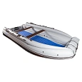 Лодка ПВХ Выдра Шерпа 500 Jet (фальшборт+ бронирование дна и баллонов ТПУ) серый