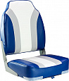 Кресло мягкое складное Rainbow, обивка винил, цвет синий/серый/белый, Marine Rocket