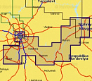 Карта Navionics глубин -Реки Москва, Ока