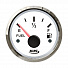 Указатель уровня топлива 0-190 Ом (ЕВРО), белый циферблат, нержавеющий ободок, д. 52 мм