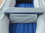 Накладка с сумкой на сидение S-420 (500,600) JET (серо-синий)