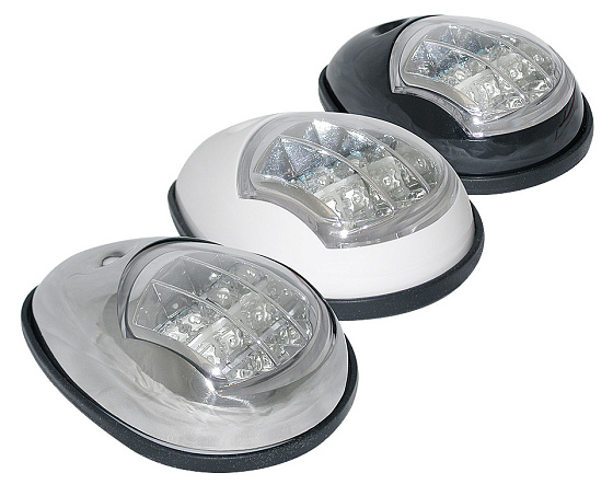 Светодиодные бортовые огни, пара, черный пластик Светодиодные бортовые огни, пара, черный пластик