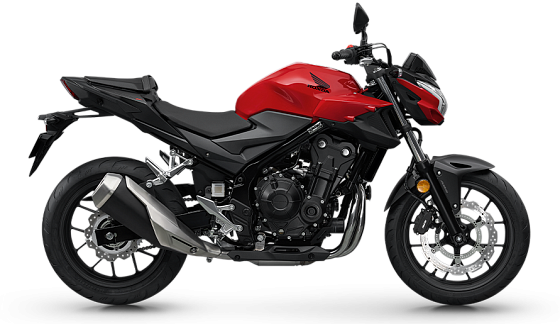 Мотоцикл Honda CB400F красный