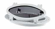 Иллюминатор овальный, 220x410 мм, белый Иллюминатор овальный, 220x410 мм, белый
