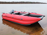 Лодка ПВХ X-River Катрин 360 тримаран, серый