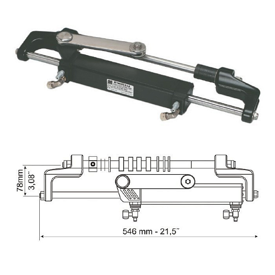 Гидроцилиндр 94 куб.см, мод.3 Гидроцилиндр 94 куб.см, мод.3