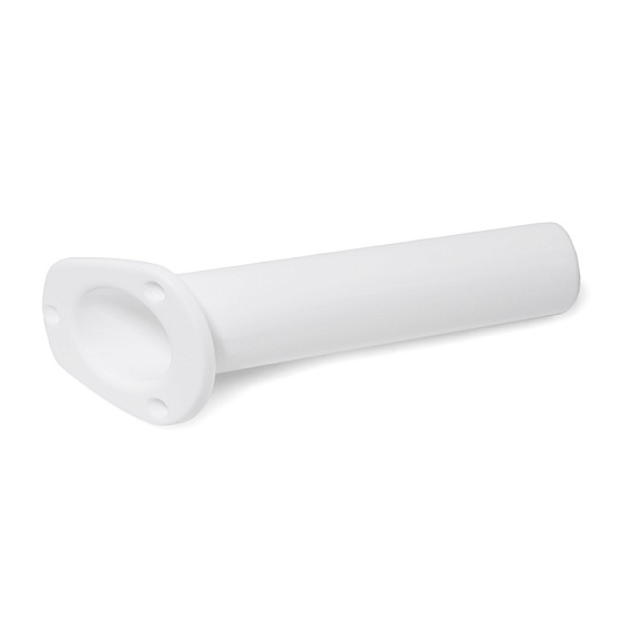 Держатель спиннинга врезной SUNFINE 40x270 мм, белый пластик (Замена EASTERNER C12700)