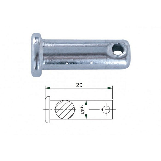 Штифт быстросъемный 6х29мм