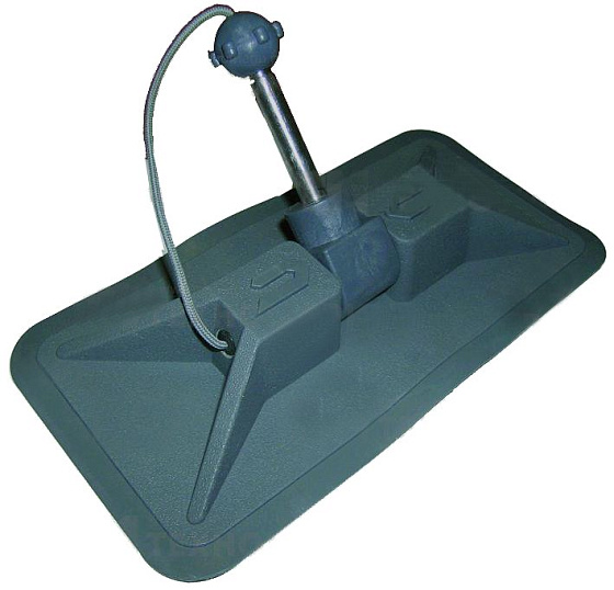 Уключина поворотная 240х120 мм, прямоугольная, чёрная Уключина поворотная 240х120 мм, прямоугольная, чёрная