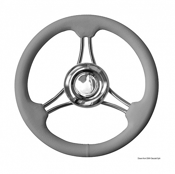 Рулевое колесо Osculati, диаметр 350 мм, цвет серый