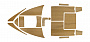 Комплект палубного покрытия Marine Rocket для Phoenix 560, тик классический, черная полоса