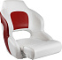 Кресло с болстером Premium Captain's Bucket, обивка винил, цвет белый/красный, Marine Rocket