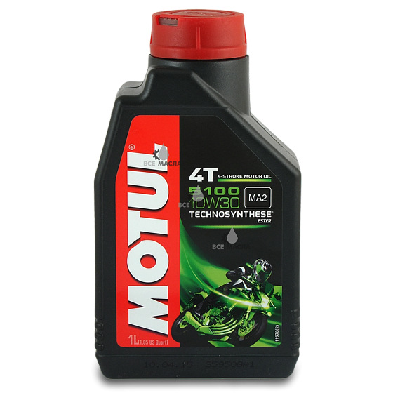 Масло моторное 4-х тактное для мотоциклов Motul 5100 4T SAE 10W30 1л