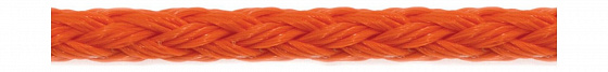 Трос полиэтиленовый, оранжевый, d 6 мм, L 200 м