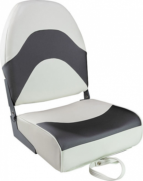 Кресло складное мягкое PREMIUM WAVE, цвет белый/черный Кресло складное мягкое PREMIUM WAVE, цвет белый/черный