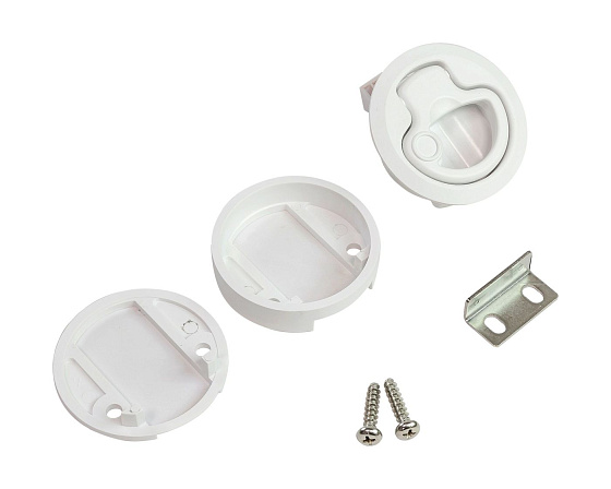 Ручка врезная, белая D51мм, SeaFlo