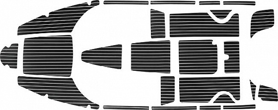 Комплект палубного покрытия Marine Rocket для Phoenix 600HT, черный, белая полоса