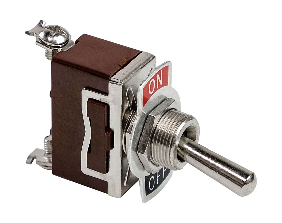 Тумблер двухпозиционный OFF-(ON) 12 В/15А 2P Тумблер двухпозиционный OFF-(ON) 12 В/15А 2P