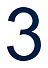 Знак номера 3, синий