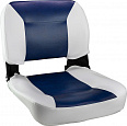 Сиденье NAVIGATOR 410х455 мм, бело-синее (C12509W/L)