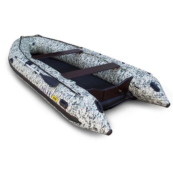 Лодка ПВХ Solar Максима-420К серый