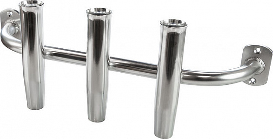 Подставка под удочку 3 стакана алюминиевая Подставка под удочку 3 стакана алюминиевая