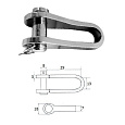 Скоба такелажная 11 мм AISI 316