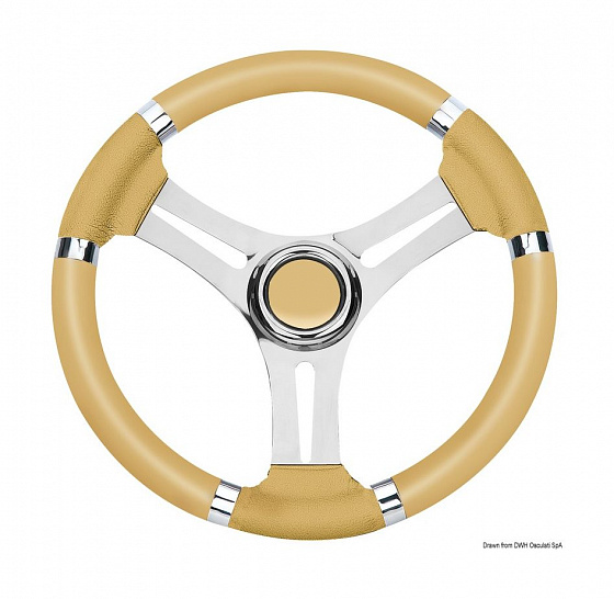 Рулевое колесо Osculati, диаметр 350 мм, цвет кремовый