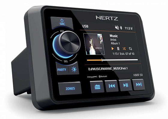 Цифровой медиаресивер морской Hertz HMR 50 4 х 50 Вт Цифровой медиаресивер морской Hertz HMR 50 4 х 50 Вт