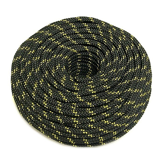 Шнур яхтенный ЭКСТРИМ  6мм черно-желтый