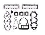Комплект прокладок двигателя Tohatsu P600393850001