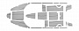 Комплект палубного покрытия Marine Rocket для Phoenix 600HT, серый, черная полоса