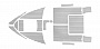 Комплект палубного покрытия Marine Rocket для Phoenix 560, серый, черная полоса